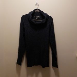 Navy blue cowl neck sweater